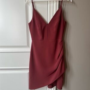 Amanda Uprichard Wine Mini Dress